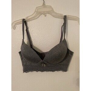 Daisy FUENTES Bra 34B Gray Lace